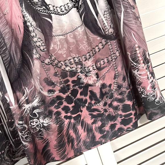 FEATHER ROSES LEOPARD - Picture 4 of 7